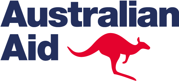 australian aid blue and red