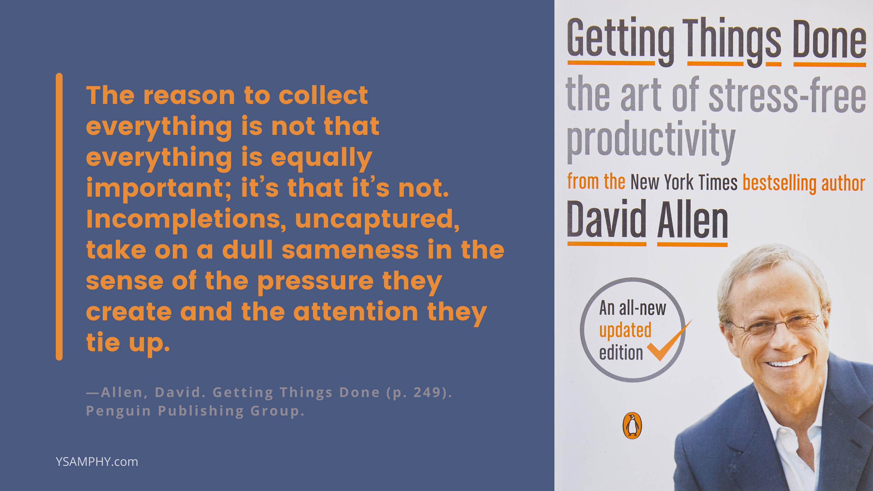 Gtd Quote GTD book quote