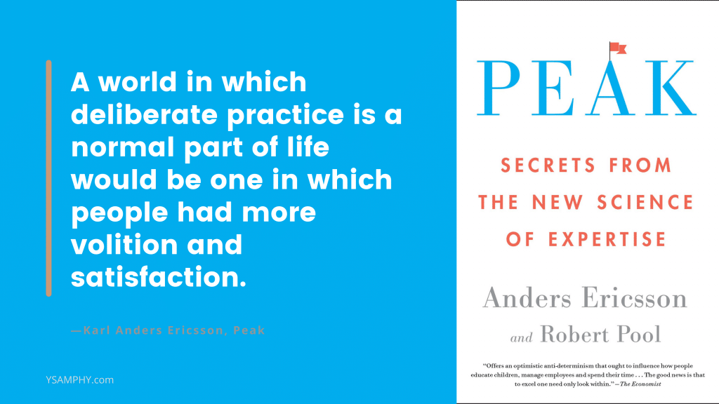 Deliberate Practice Examples 2 Peak book by Anders Ericcsson