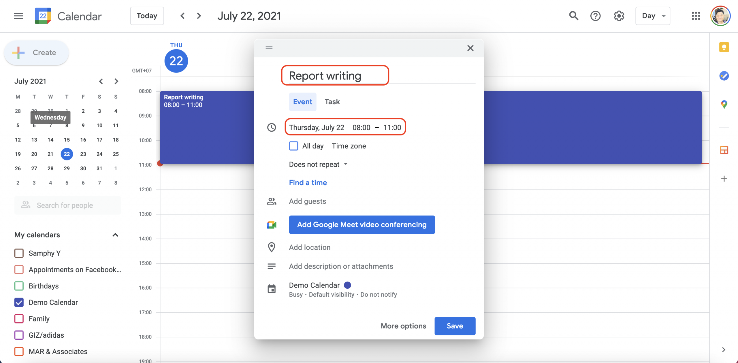 Google Calendar Creating Events Google Calendar creating events