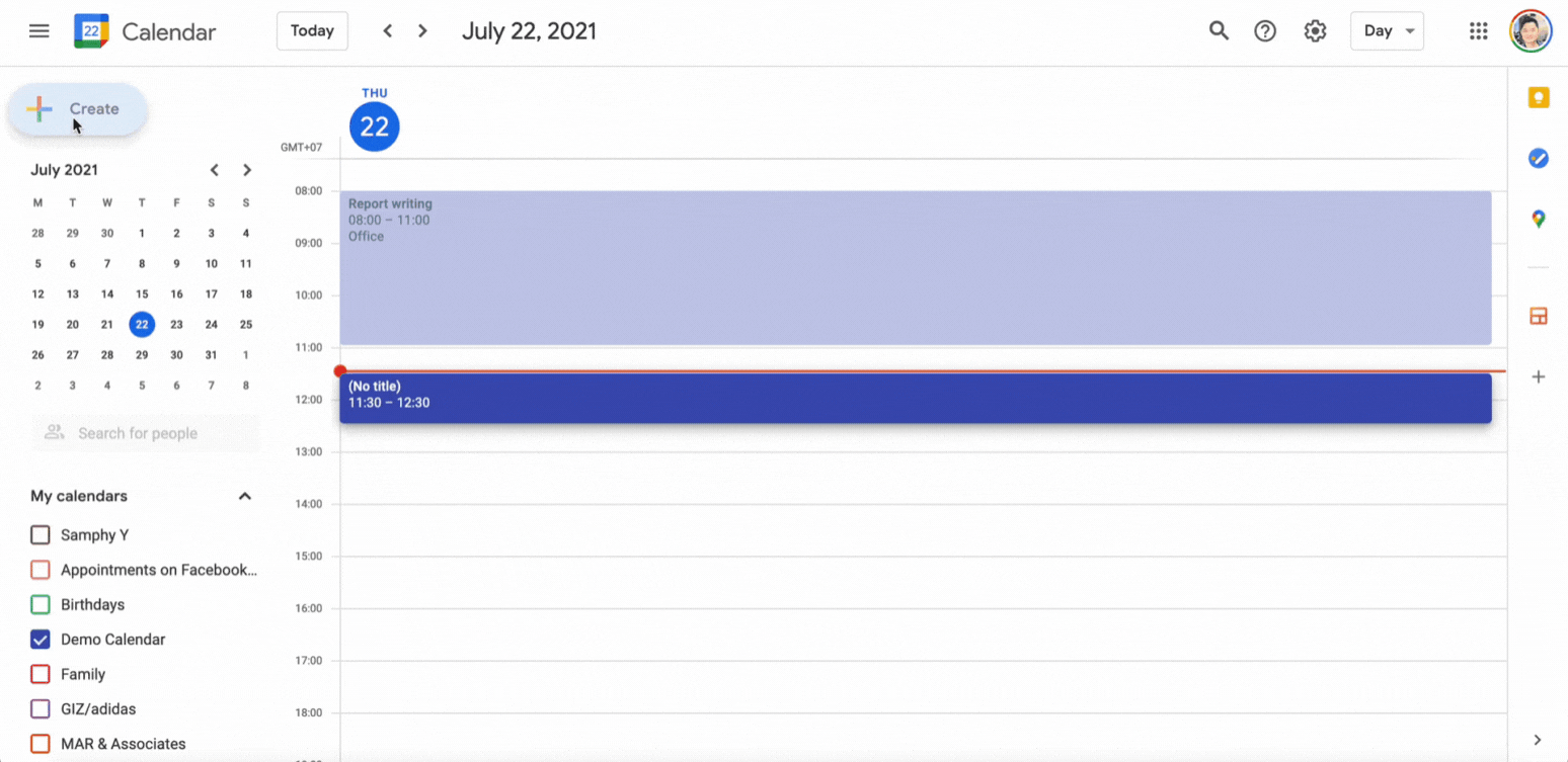 Google-Calendar-Task Google Calendar - creating task