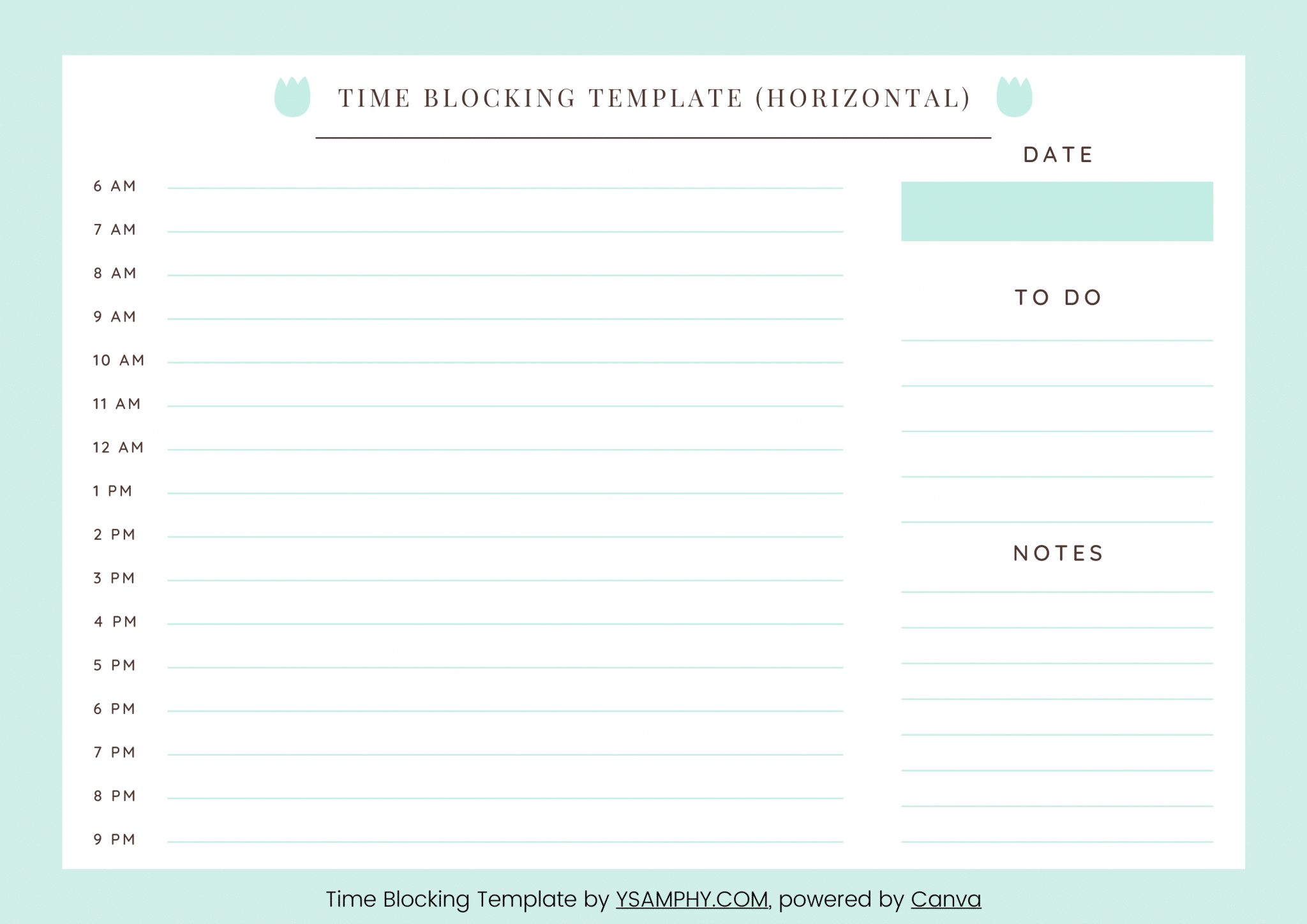 10 Free Time Blocking Templates: Printable PDF Downloads