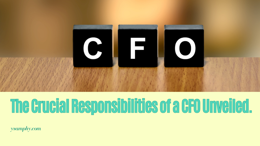 Uncovering The Key Responsibilities Of A Cfo 1 Key Responsibilities of a CFO