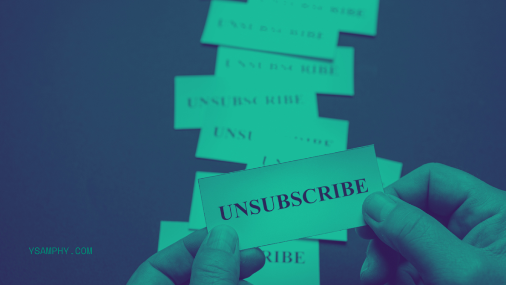 Tips For Keeping Your Email Account Safe From Spam Attacks 15 unsubscribe