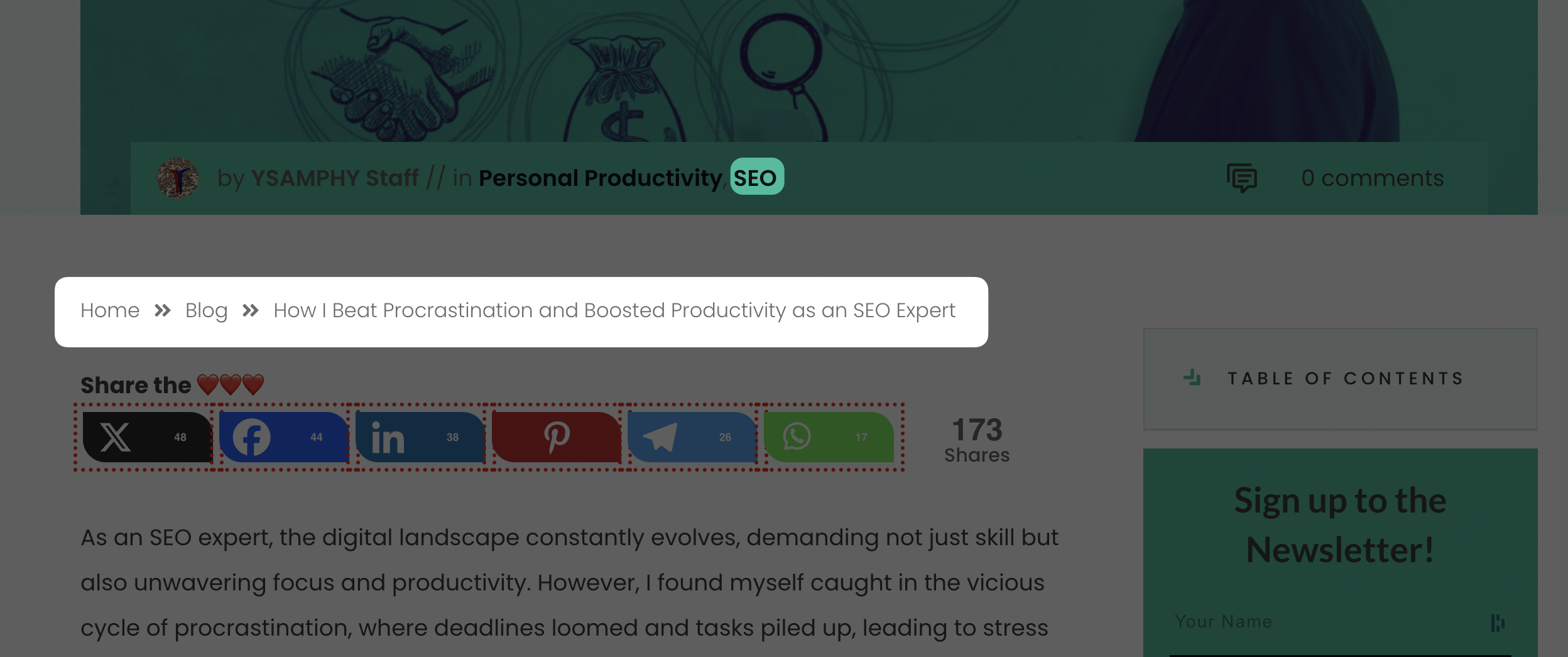 Ysamphy.com: Media Growth Via Technical Seo And Content Ops 2 Website breadcrumbs for SEO