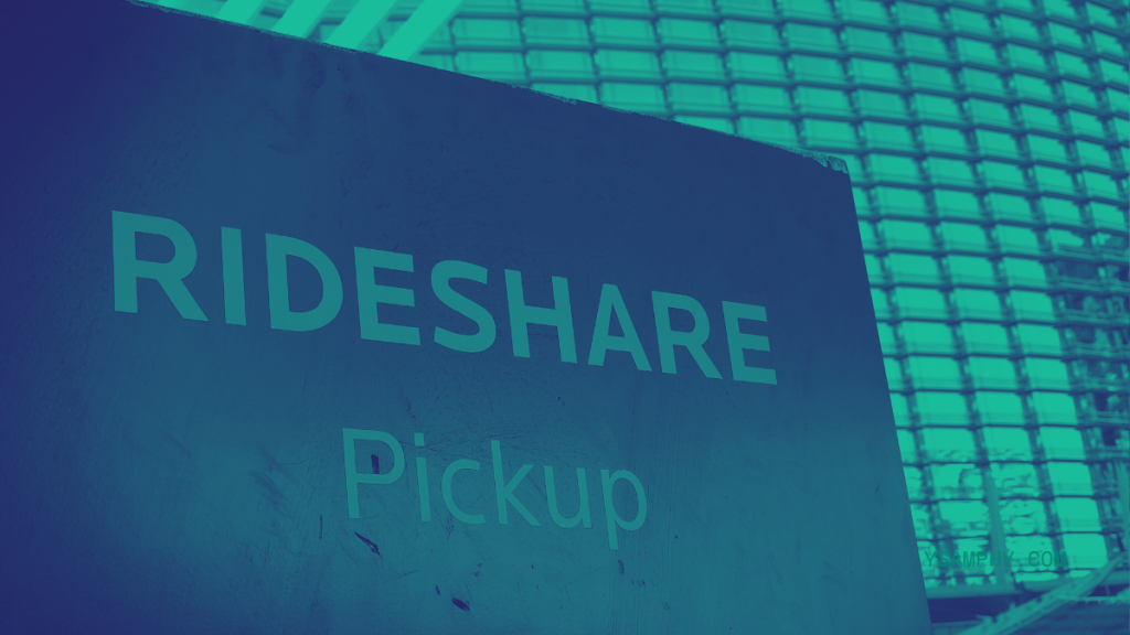 What Makes Shared Transportation A Sustainable Choice For Businesses? 1 rideshare pickup sign