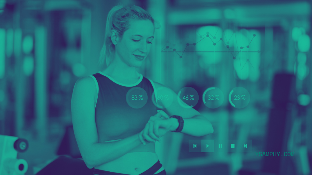 What Are The Financial Benefits Of Using Online Fitness Software For Fitness Coaches? Unlocking Increased Revenue And Streamlined Operations 1 Woman checking smart watch for fitness data