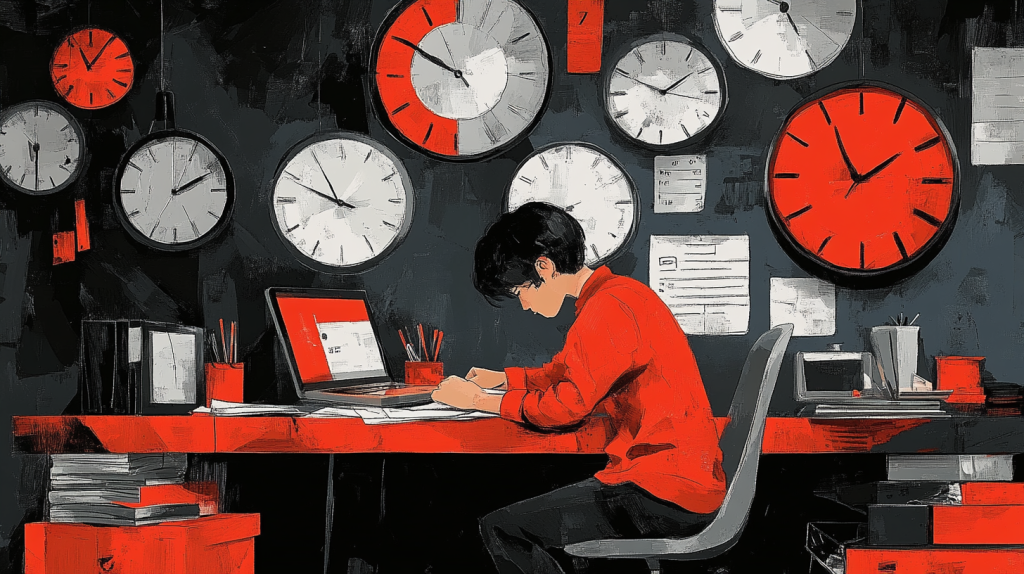 Mastering Time Management For Realtors: Top Tips To Boost Productivity 3 illustration of a man with effective time management
