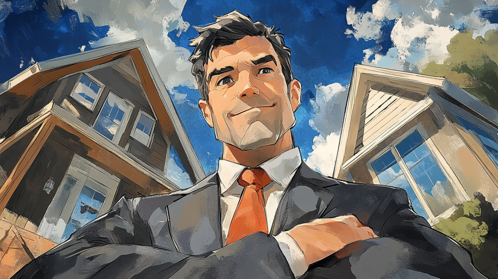 Mastering Time Management For Realtors: Top Tips To Boost Productivity 7 illustration depicting a confident realtor smiling