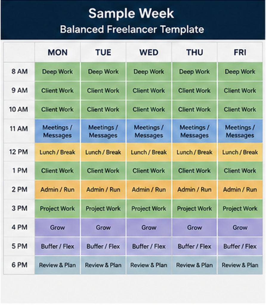 Time Blocking Templates For Freelancers: A Weekly Planning System That Survives Client Work 5 ysamphy better work clearer thinking practical systems uncategorized 132