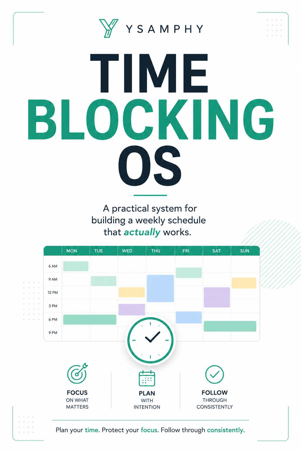 Time Blocking OS poster Time Blocking OS poster